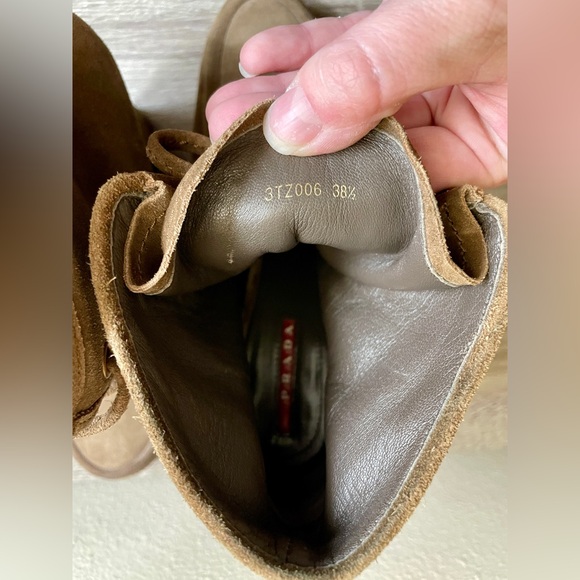 Women’s Prada Calzature Donna Siguaro Boots Size 8/38.5 Eur - Picture 3 of 9